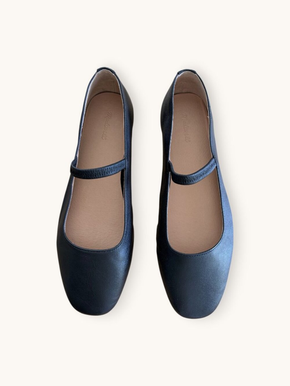 Madewell The Greta Ballet Flat True Black Size 8